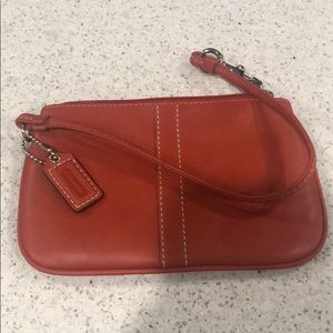 Red- Orange Coach Wallet